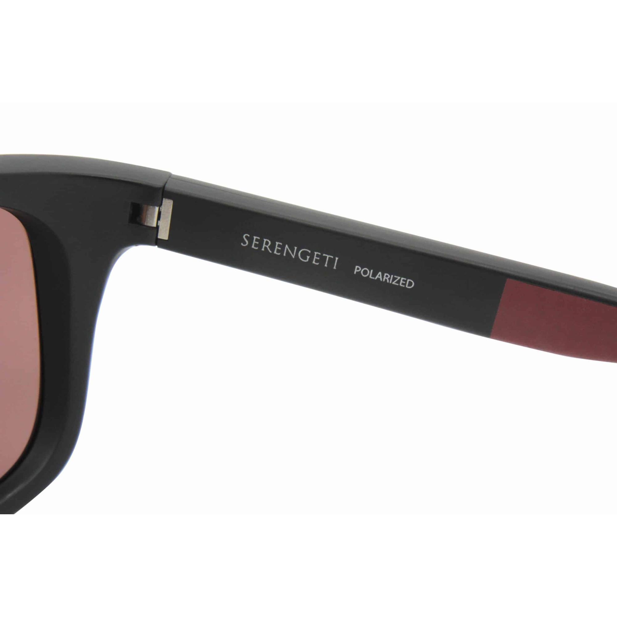 Serengeti 8685 Ettore Men's Sunglasses Sanded Black/Brown Lens Genuine  Style